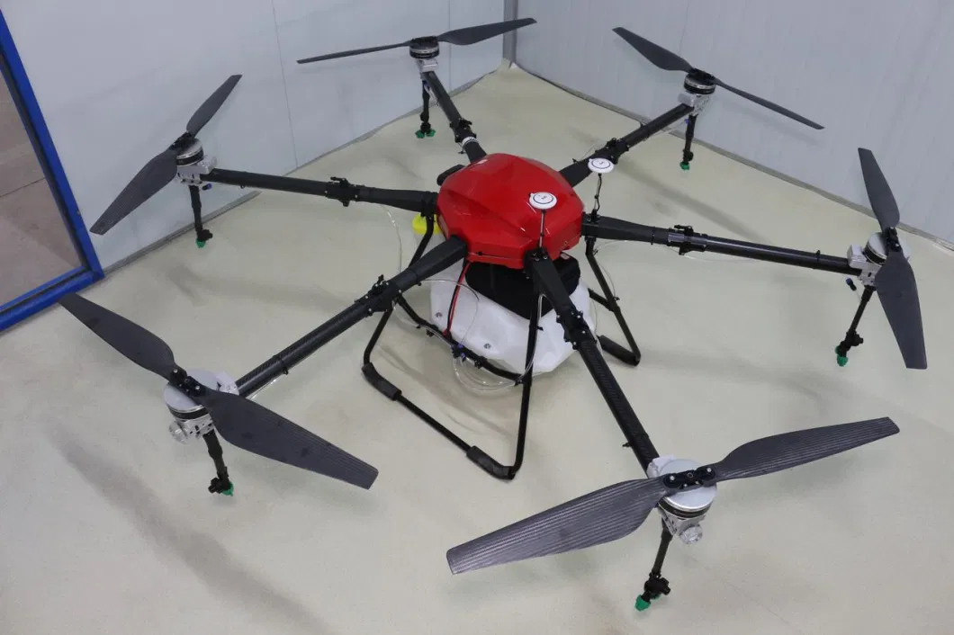 Mavi Karbon Fiber Drone Çerçeve 1648mm Rack Tekerlek tabanı 17L Hap Kapasitesi 0