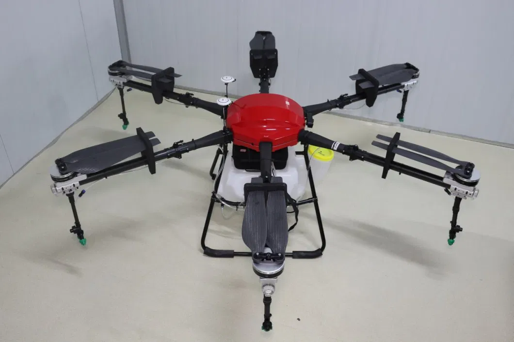 Mavi Karbon Fiber Drone Çerçeve 1648mm Rack Tekerlek tabanı 17L Hap Kapasitesi 1