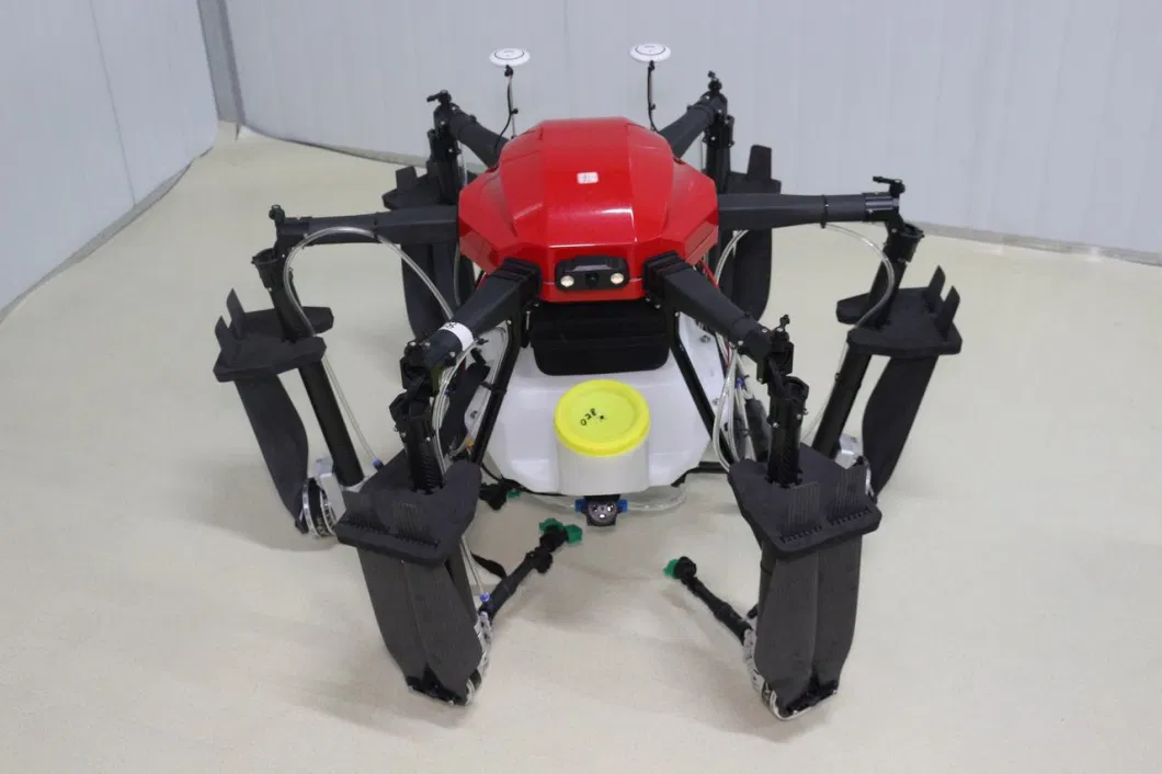 Mavi Karbon Fiber Drone Çerçeve 1648mm Rack Tekerlek tabanı 17L Hap Kapasitesi 2