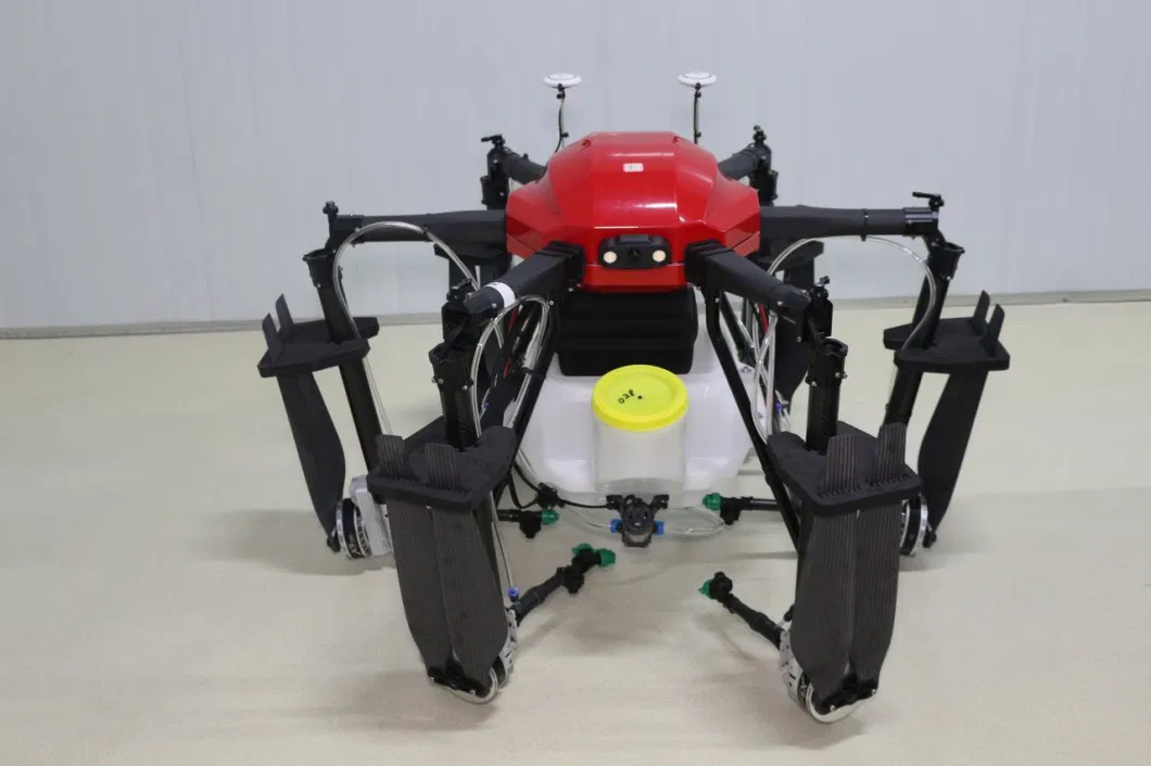 Mavi Karbon Fiber Drone Çerçeve 1648mm Rack Tekerlek tabanı 17L Hap Kapasitesi 3