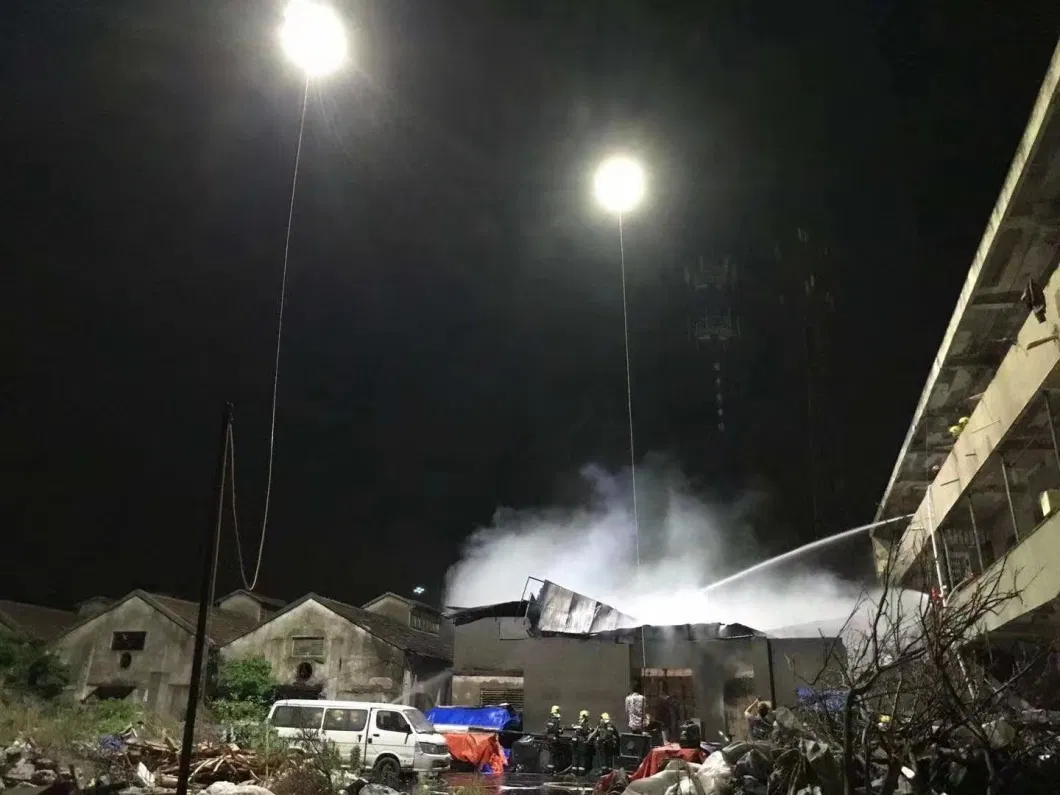 Acil kurtarma için aydınlatma sistemi olan MYUAV Bağlı Drone 0
