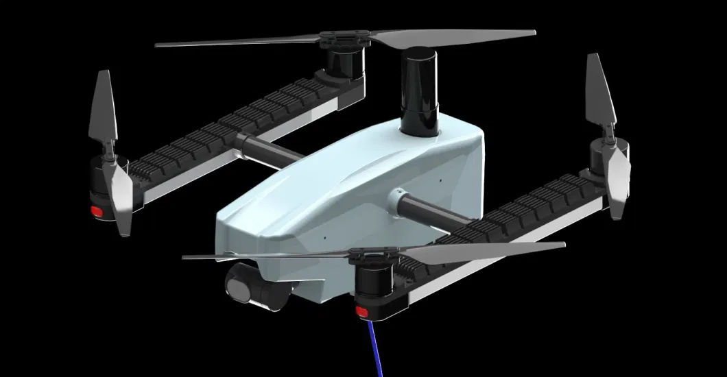 Aydınlatma MYUAV Drone Tether Kabloyla Akım Gücü Sürekli 24 Saat Acil Aydınlatma için 3