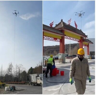 hakkında en son şirket haberleri MYUAV Su Temizleme Bağlı Drone Sistemi