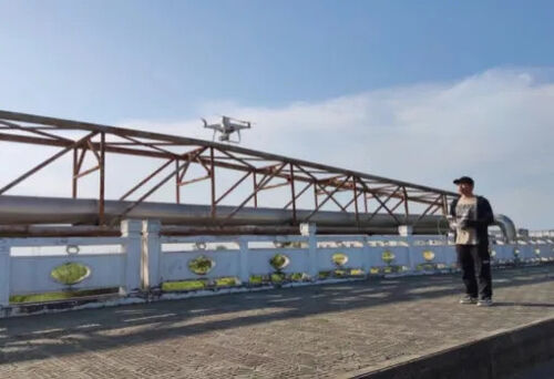 hakkında en son şirket haberleri "Demir ayak + drone" modu, bilim ve teknoloji doğru su kontrolünü yönlendiriyor