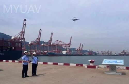 hakkında en son şirket haberleri MYUAV hava denetimi, Lianyungang Limanı trafik kanunlarının uygulanmasının kalitesini ve verimliliğini artırmaya yardımcı oluyor