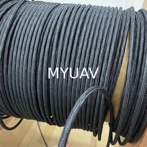 Max.10Tether drone sistemi için fiberli bir akım bağlama kablosu