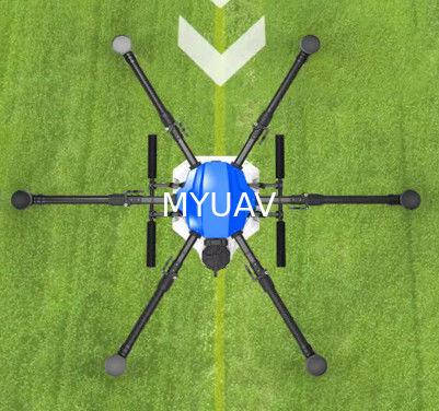 Mavi Karbon Fiber Drone Çerçeve 1648mm Rack Tekerlek tabanı 17L Hap Kapasitesi