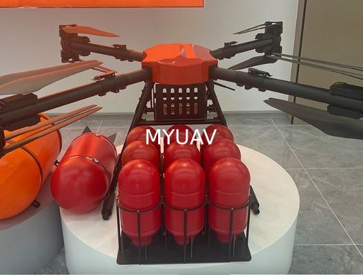 MYUAV Bağlı Drone Su Temelli Yangın Bomba (25KG) Drone Kullanımı Orman Yangını Kurtarma Yangın Söndürme